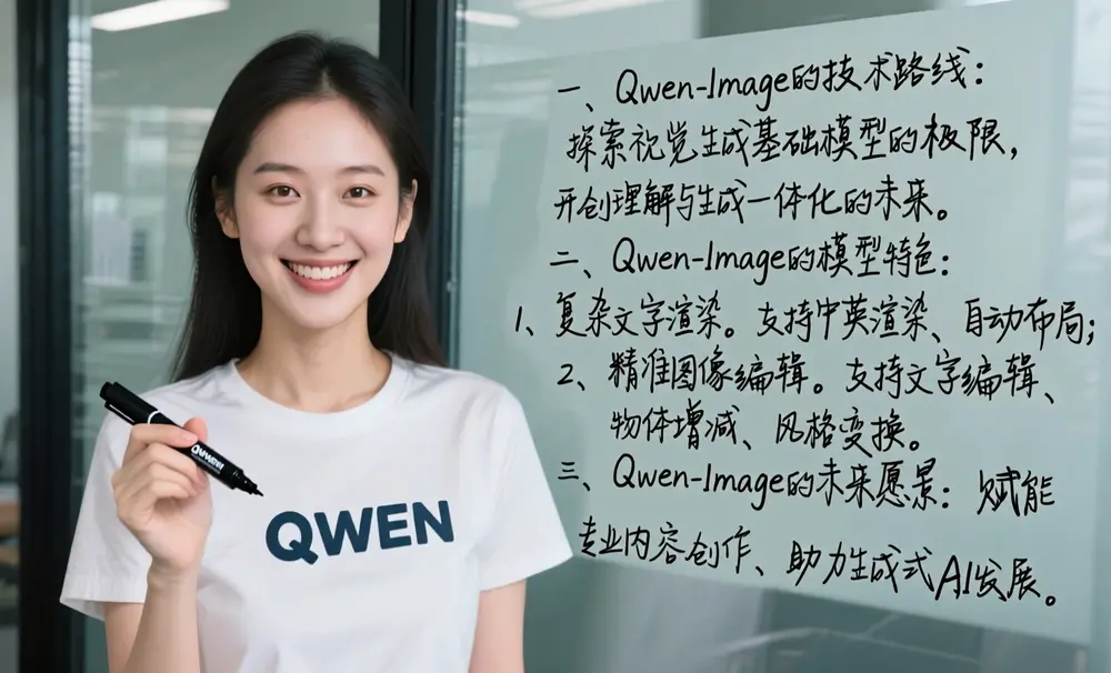 阿里 Qwen 项目组发布 Qwen-Image:首个 20B 级 MMDiT 图像生成基础模型