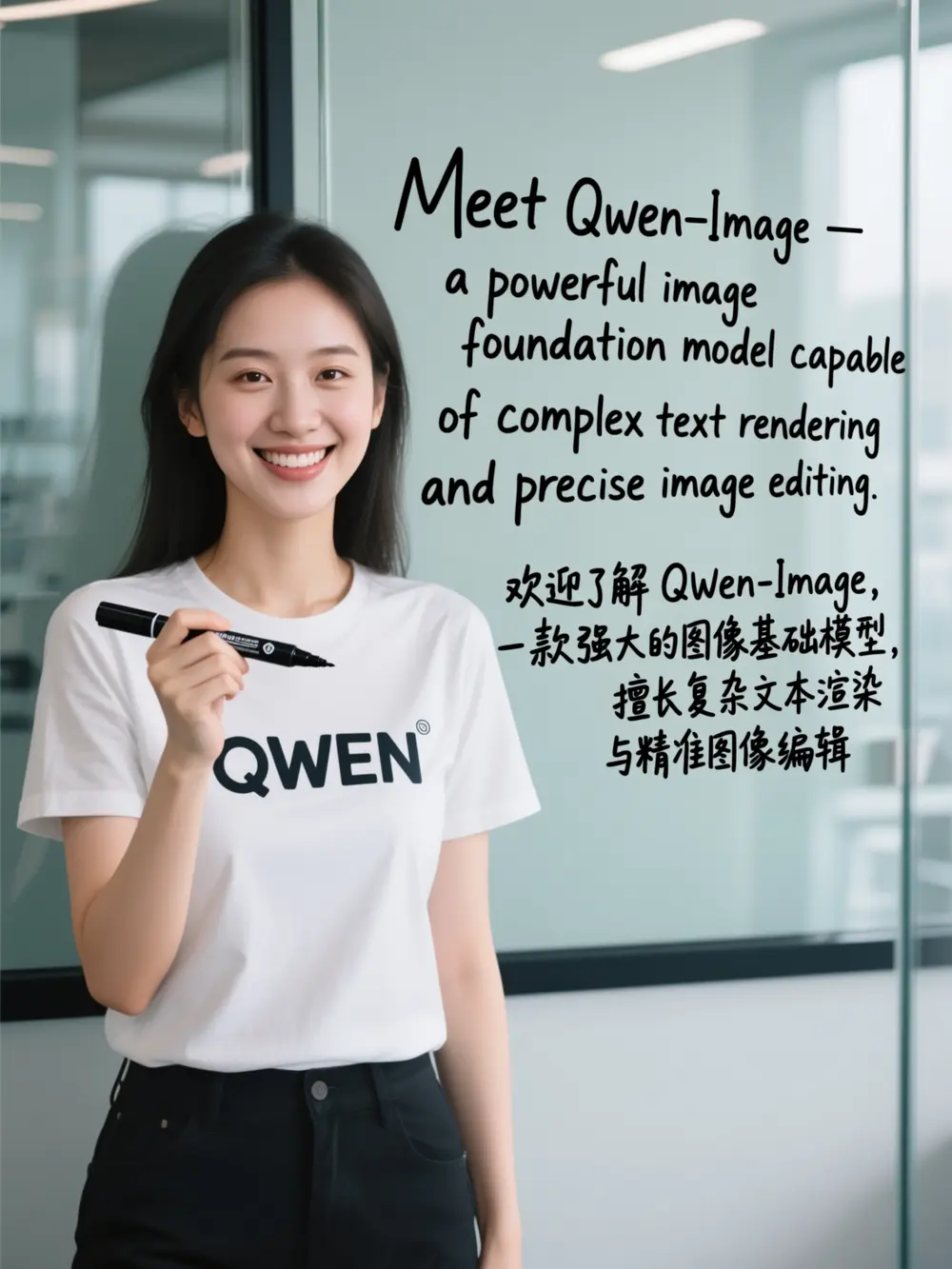 阿里 Qwen 项目组发布 Qwen-Image:首个 20B 级 MMDiT 图像生成基础模型