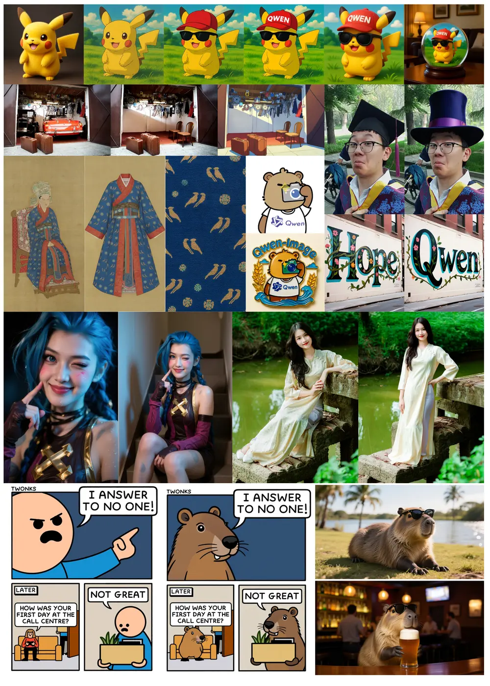 阿里 Qwen 项目组发布 Qwen-Image:首个 20B 级 MMDiT 图像生成基础模型