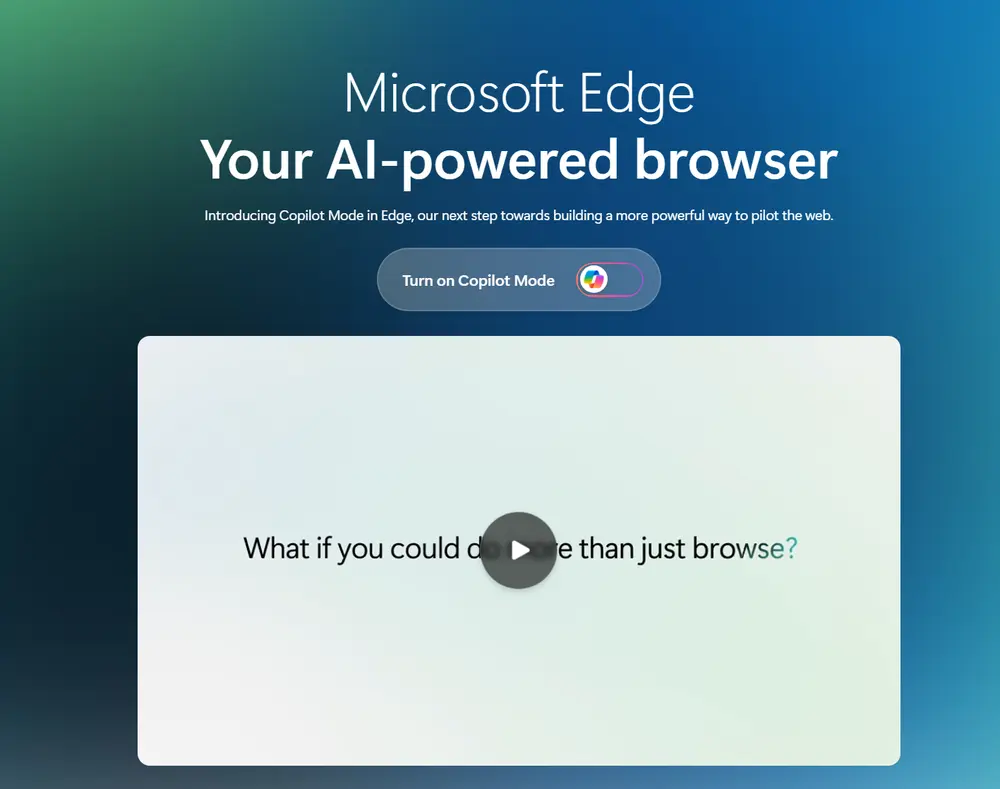 微软推出 Edge Copilot 模式,重新定义网页浏览