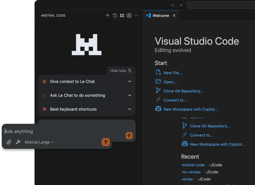 Mistral AI宣布推出 Codestral 25.08 和完整的 Mistral 企业编码栈