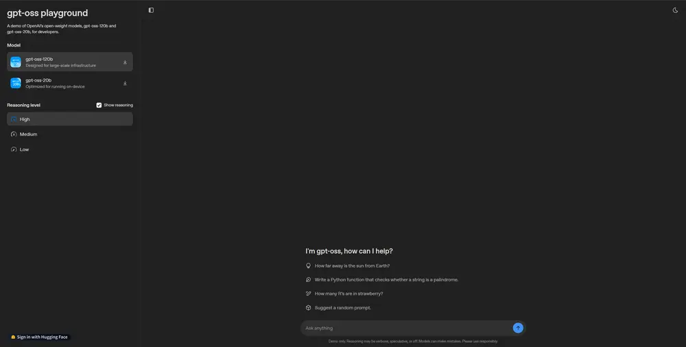 OpenAI 发布两款高性能模型免费可商用开源大模型gpt-oss-120b 与 gpt-oss-20b，在本地运行接近 o4-mini 的模型
