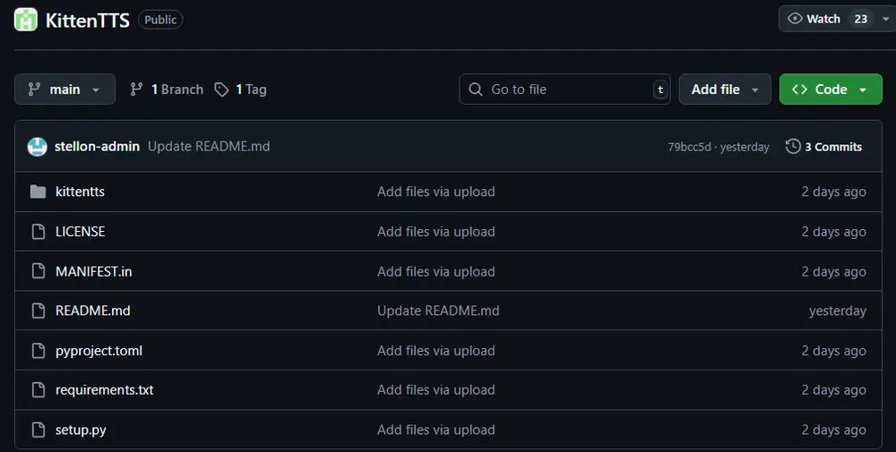 KittenML推出一个仅 25MB 的开源文本转语音模型Kitten TTS