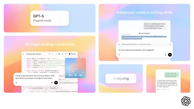 OpenAI 发布 统一智能模型GPT-5：迈向“AGI”的关键一步