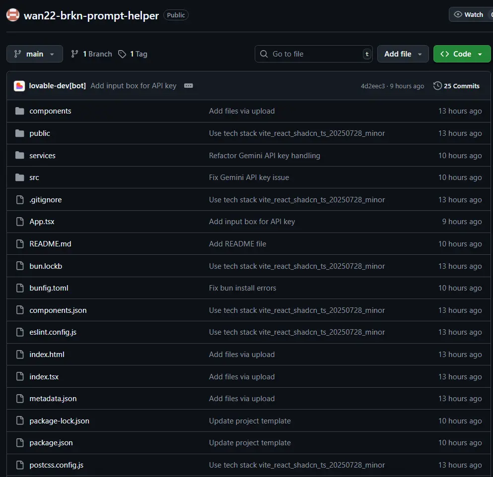 WAN 2.2 - BRKN AI Prompt Generator