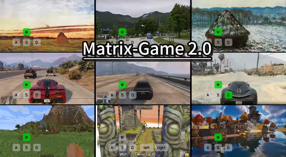 昆仑万维发布 Matrix-Game 2.0：首个开源通用交互式世界模型，把“虚拟世界”推向生产线