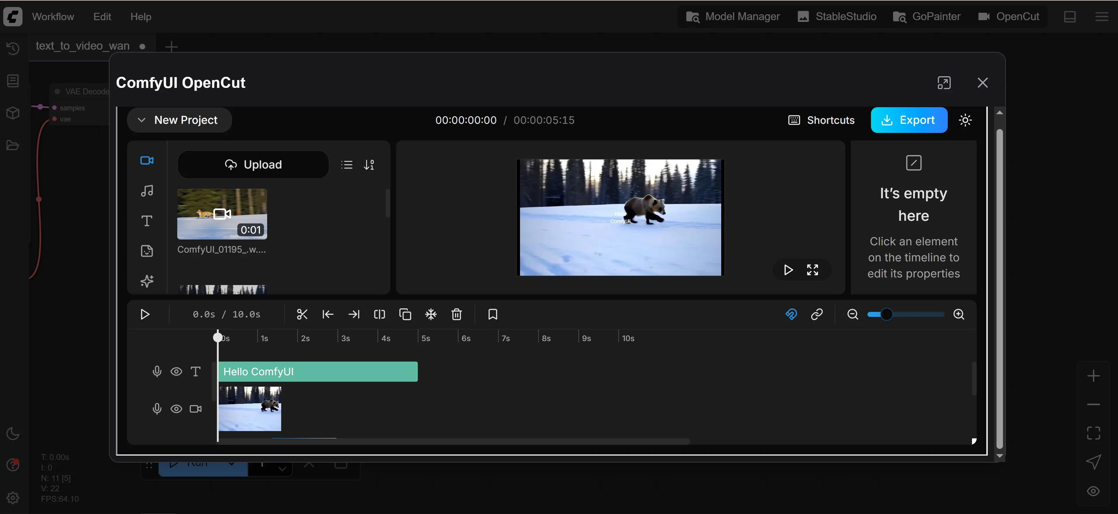 ComfyUI-OpenCut:将开源视频编辑器 OpenCut 集成进 ComfyUI
