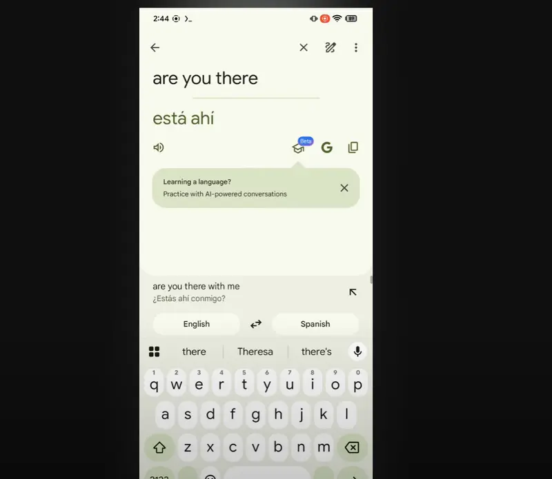 谷歌翻译测试新AI语言学习工具，与多领国竞争