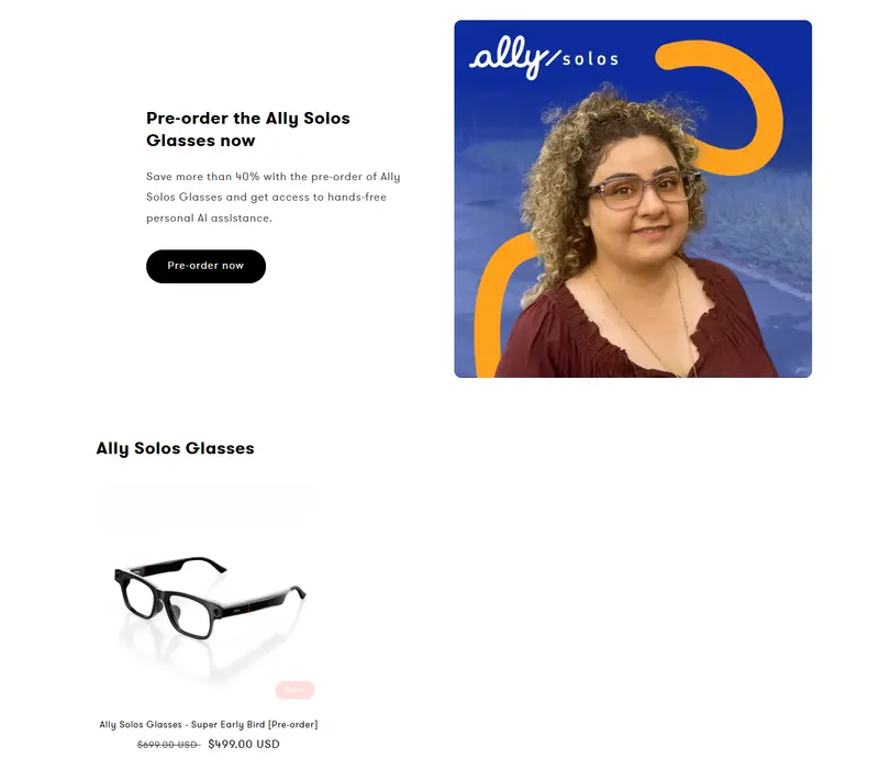 让视障者“看见”世界！Envision 推出 AI 智能眼镜 Ally Solos