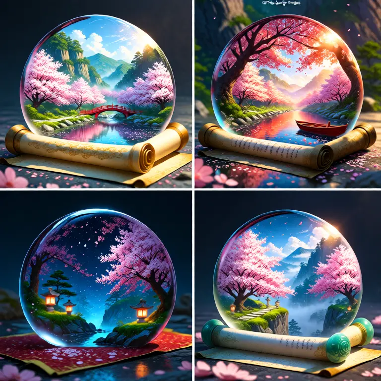 Qwen_Image_4_Grid_Display_Lora