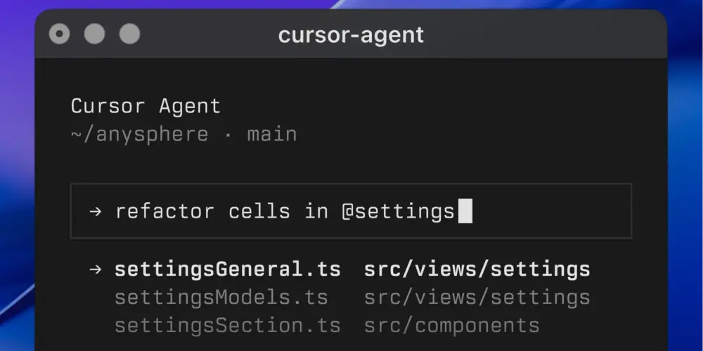 Cursor CLI 现支持 MCP、review 模式、/compress 和 UX 更新