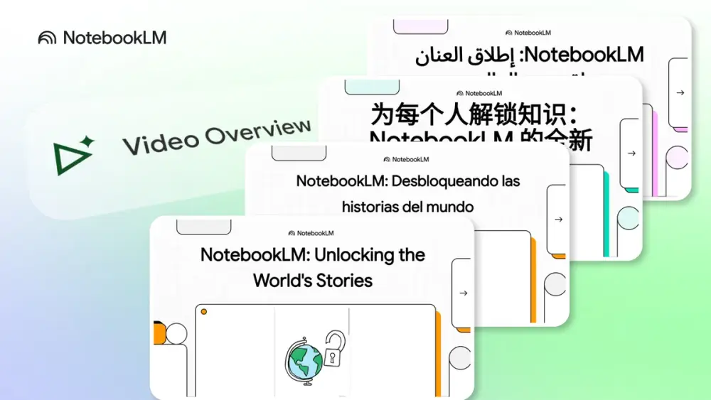 NotebookLM 视频概览支持 80 种语言，音频摘要全面升级