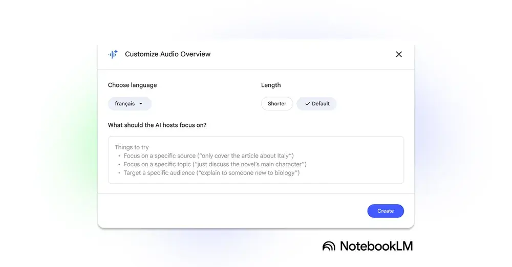 NotebookLM 视频概览支持 80 种语言，音频摘要全面升级