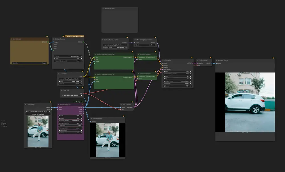 Qwen-Image-Edit 避坑指南:从 VAE 连接到尺寸适配,解决图像意外更改
