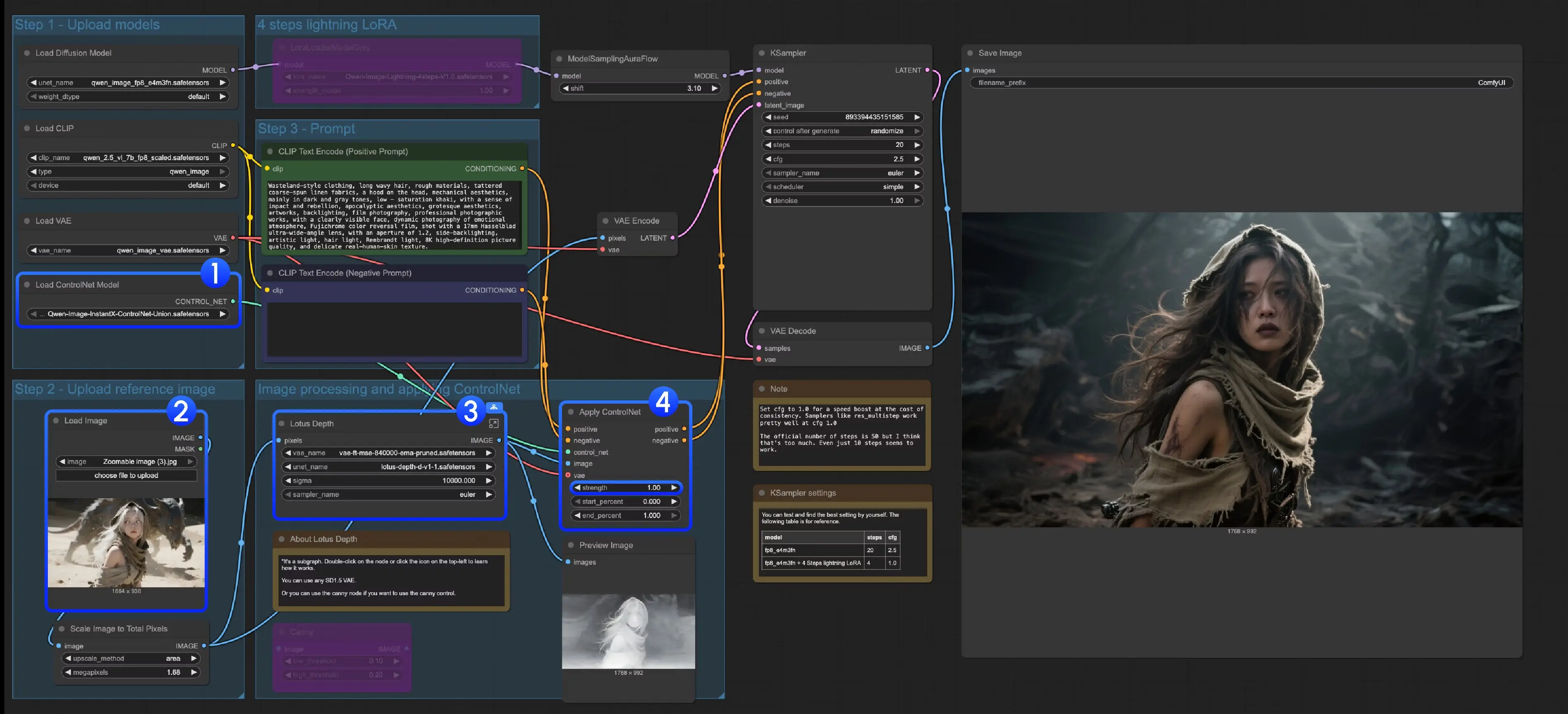 Qwen-Image 图像生成实操指南:三大ControlNet 方案从部署到运行,新手也能上手