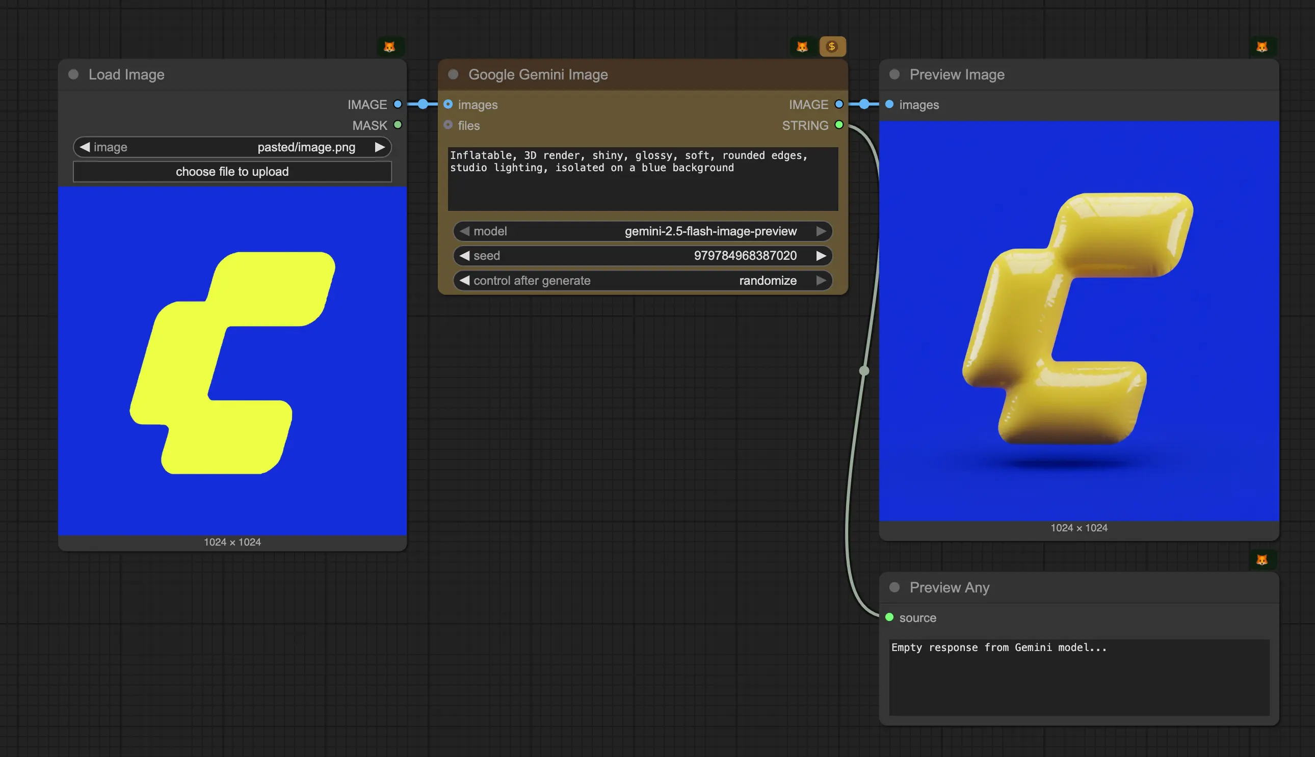 Nano-banana 来了!通过 ComfyUI 原生节点调用 Gemini 2.5 Flash 图像模型