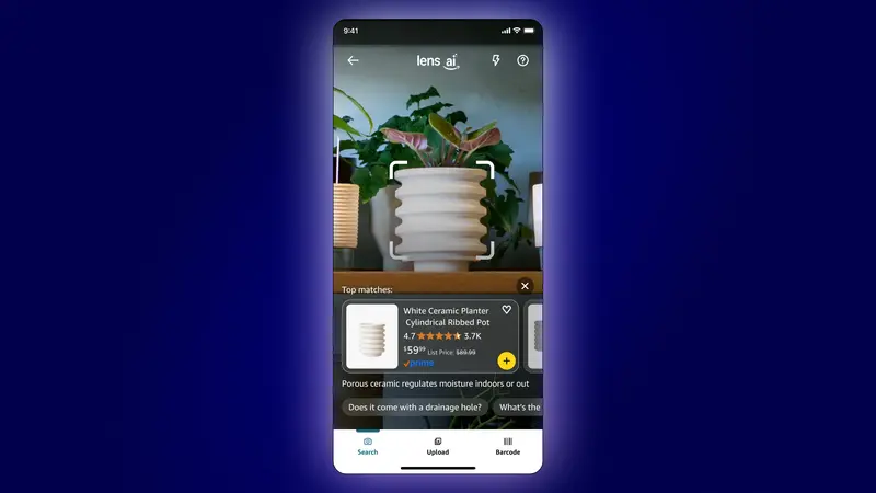 亚马逊推出 Lens Live:用手机对准实物,AI 实时推荐商品