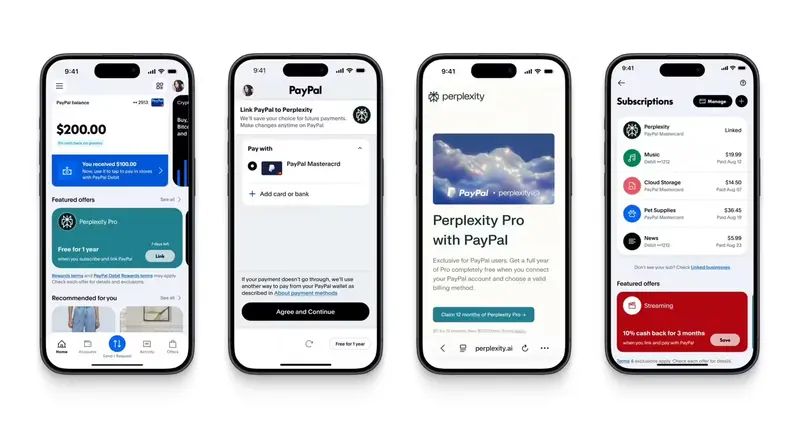 PayPal 用户可免费领取一年 Perplexity Pro 与 Comet 浏览器邀请
