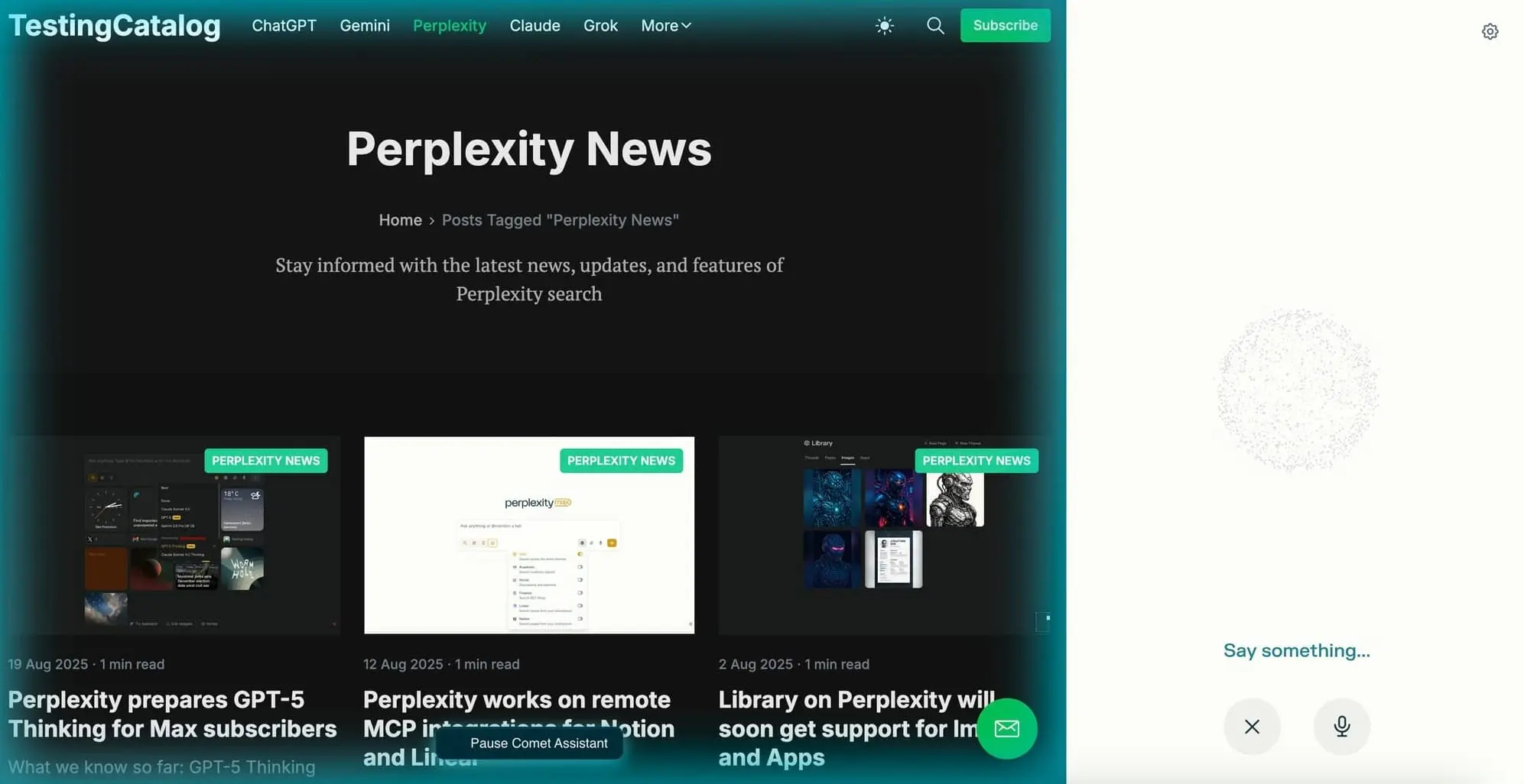 Perplexity Comet 再升级:语音助手可直接操控网页,迈向全任务自动化