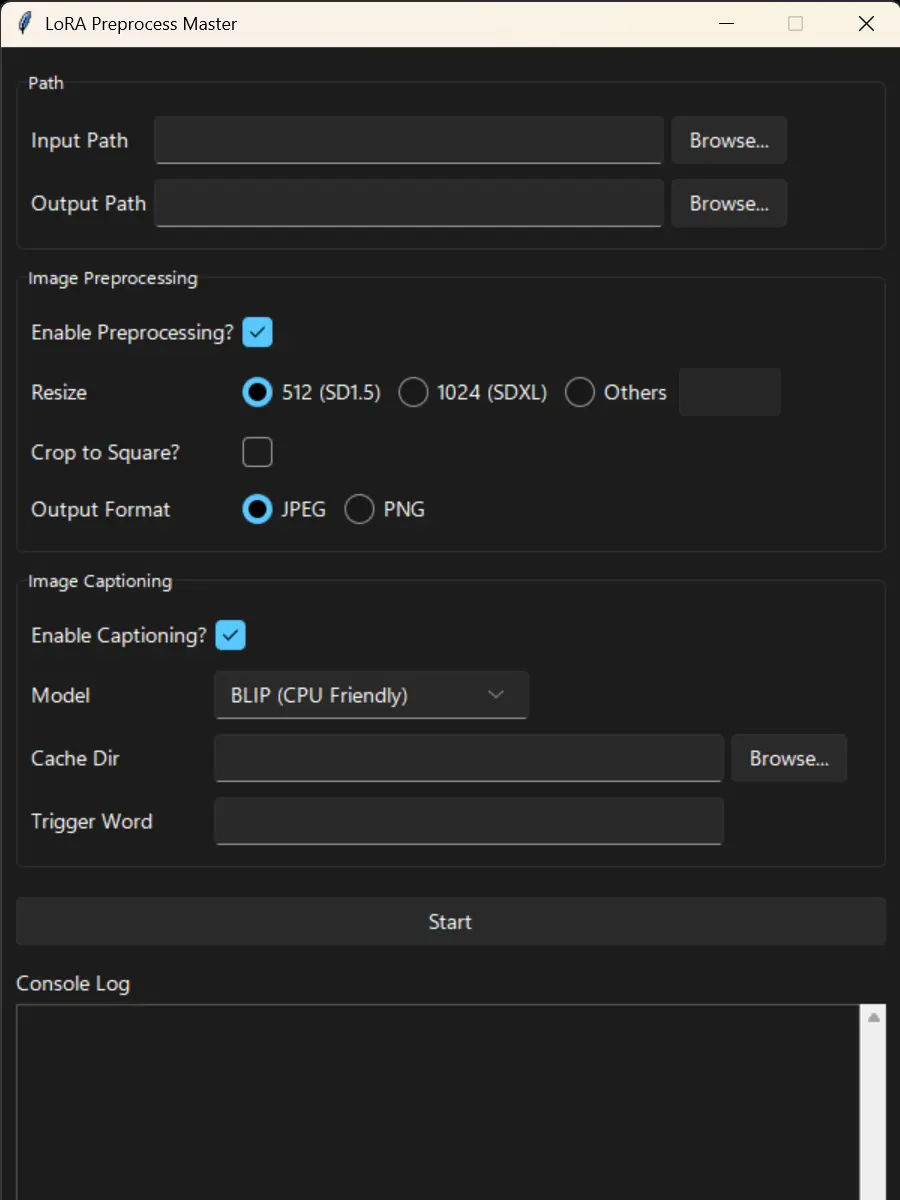 LoRA Preprocess Master