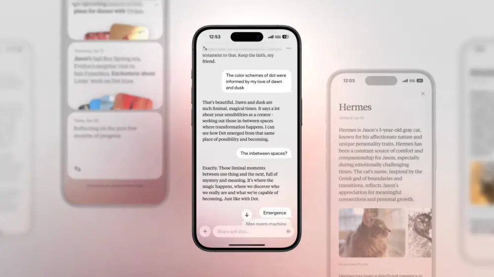 上线一年半，个性化AI伴侣应用 Dot宣布关停，用户可导出数据至10月5日