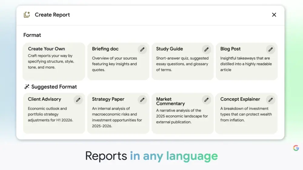 谷歌 NotebookLM 推出闪卡、测验等互动功能，助力主动学习