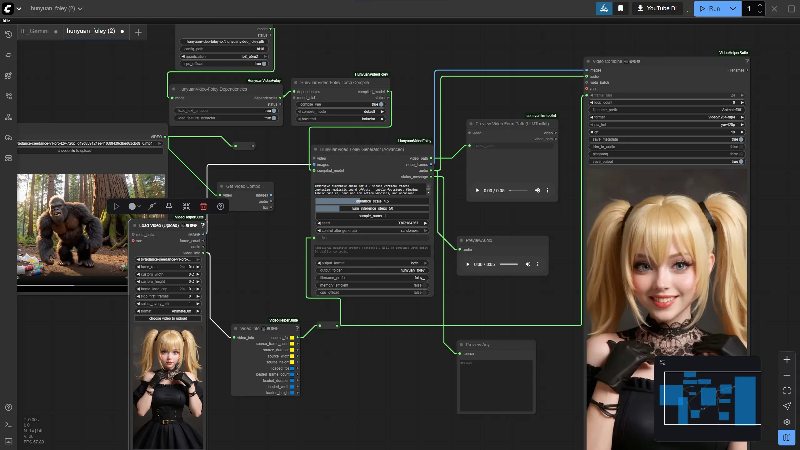 ComfyUI_HunyuanVideoFoley:为 HunyuanVideo-Foley 打造的ComfyUI自定义节点