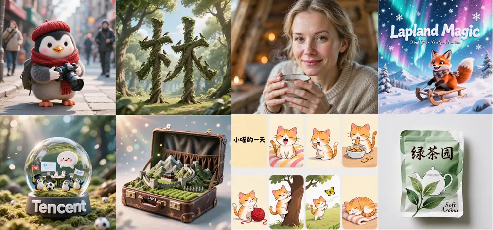 腾讯混元开源 HunyuanImage 2.1:支持 2K 分辨率的高效文生图模型