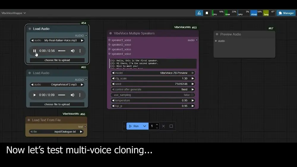 VibeVoice-ComfyUI :将微软高质量TTS模型VibeVoice深度集成至 ComfyUI