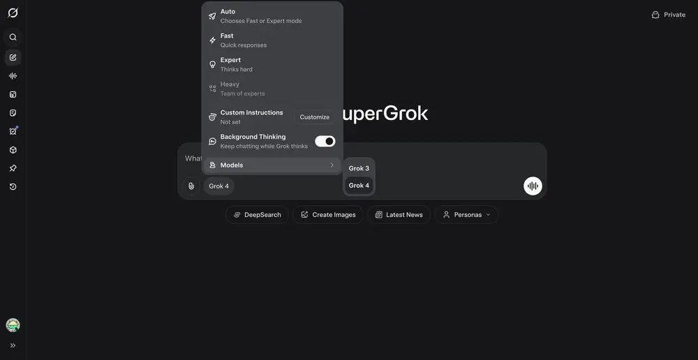 Grok 新进展:支持后台运行与项目级模式选择,多任务处理更高效