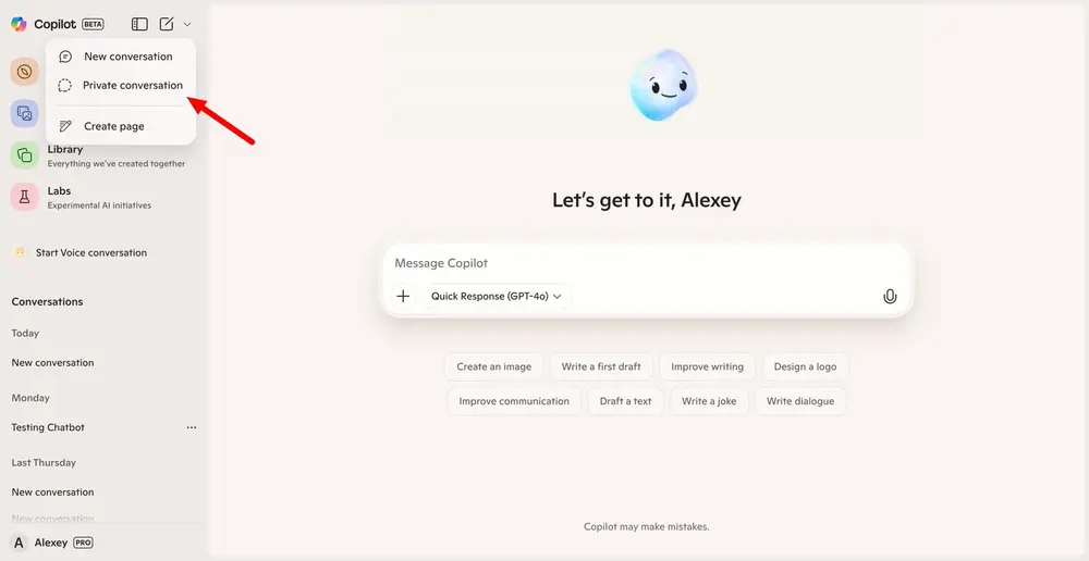 微软正在测试新版 Copilot：语音交互更自然，对话也更私密