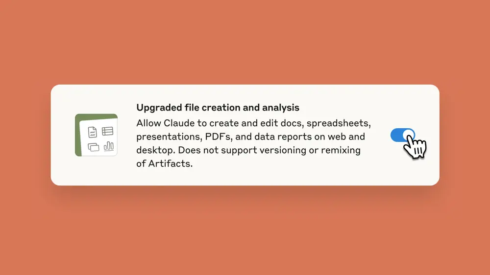 Claude 现可直接生成和编辑文件:Excel、PPT、PDF 全支持