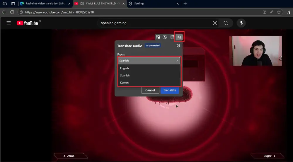微软Edge浏览器新增实时 AI 音频翻译:本地运行,但需 12GB 内存