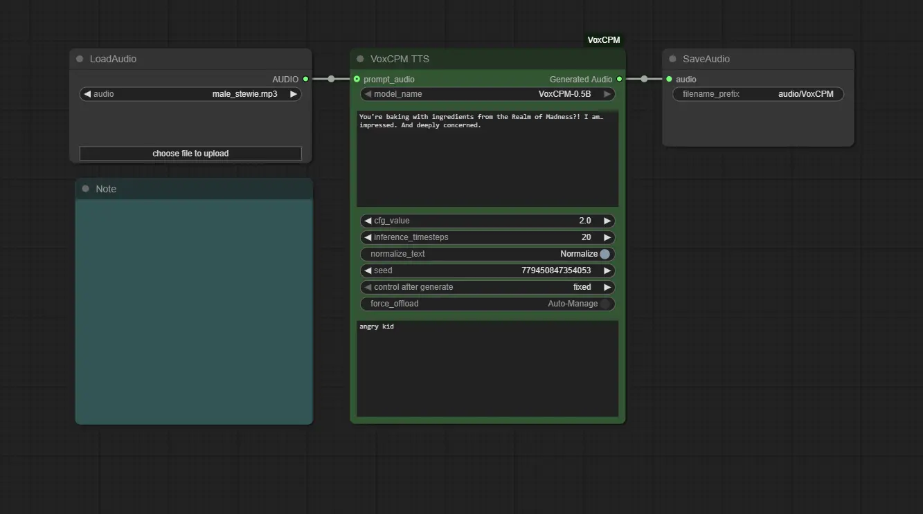 ComfyUI-VoxCPM：集成 VoxCPM 的上下文感知语音合成节点