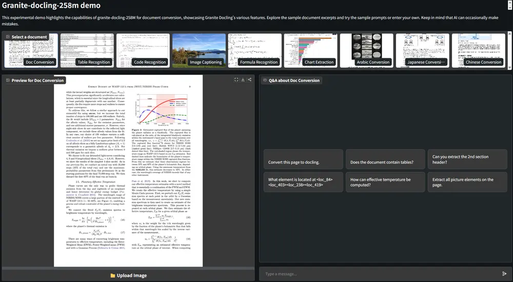 IBM 推出 Granite Docling:专为文档转换优化的轻量级多模态模型