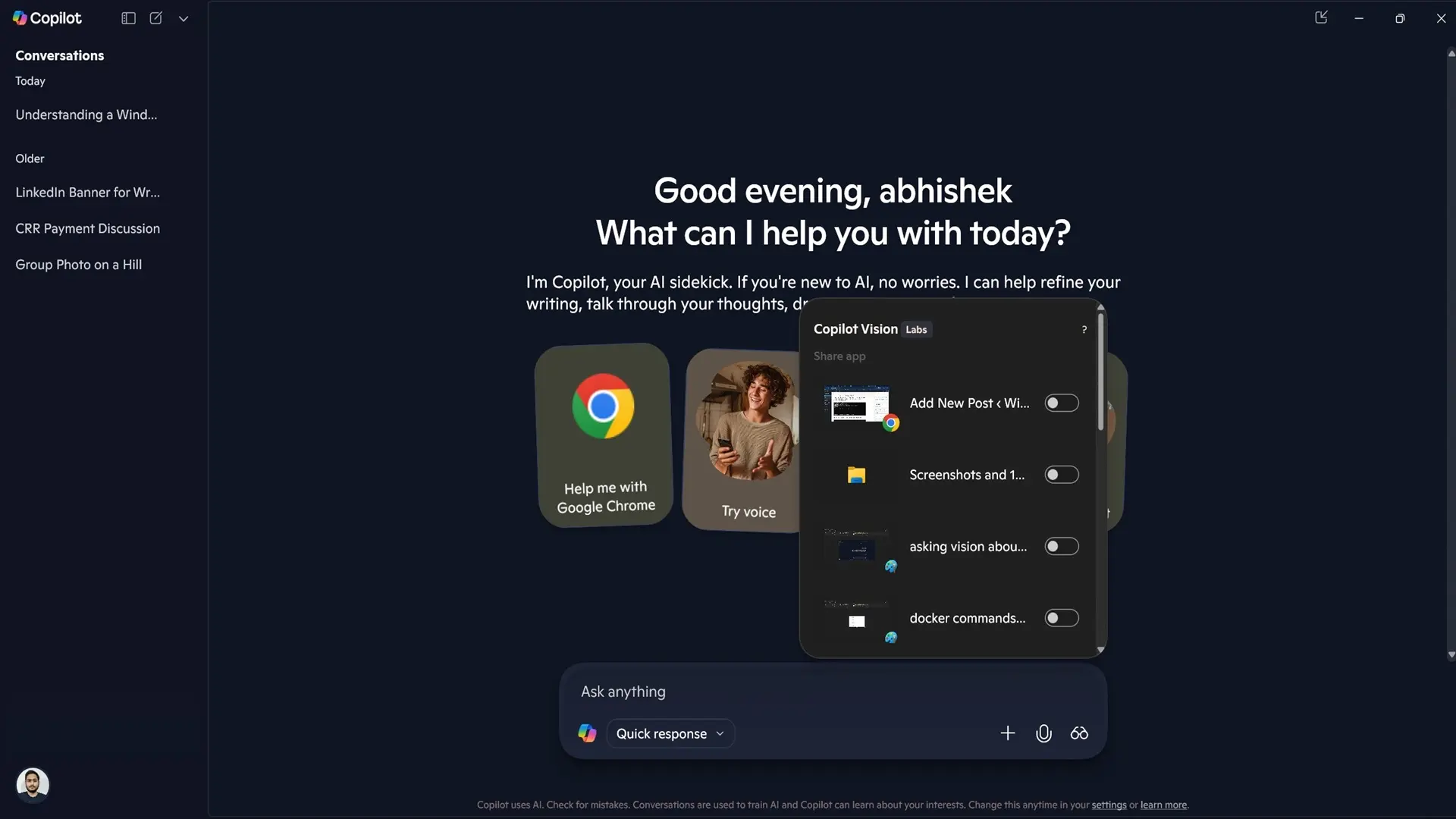 微软正在测试“任务栏伴侣”：Windows 11 或将引入 AI 智能体