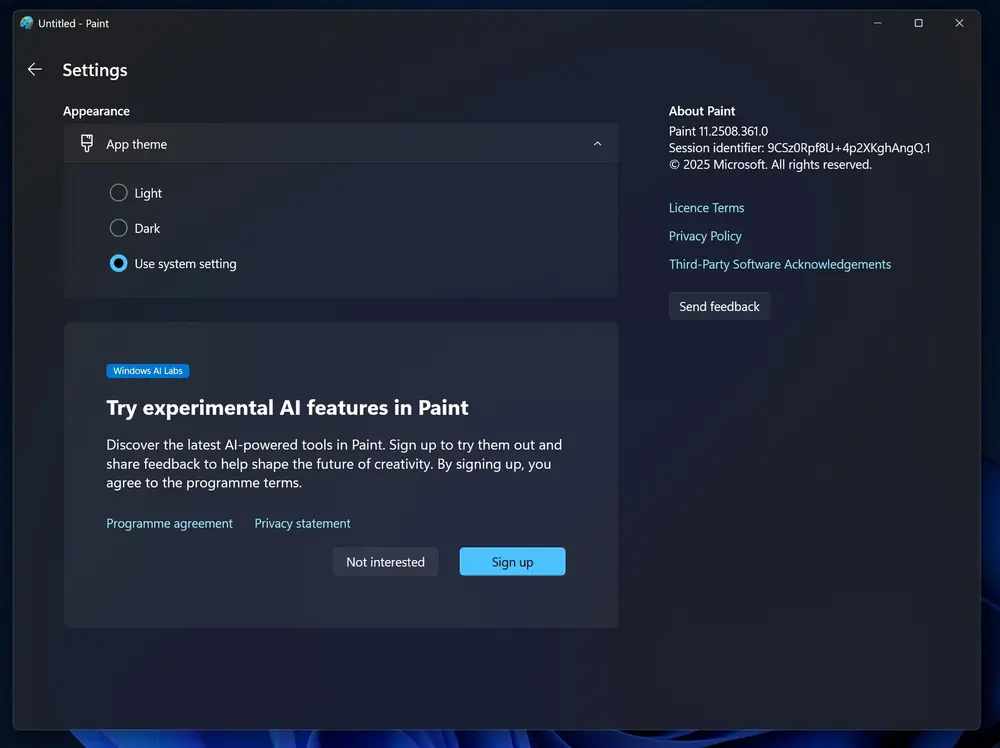 微软推出“Windows AI Labs”：画图应用将成 AI 新功能试验田
