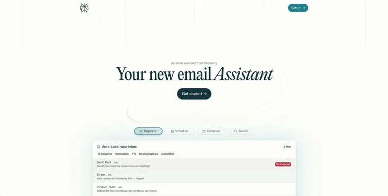 Perplexity 推出邮件管理助手，AI 开始介入收件箱自动化