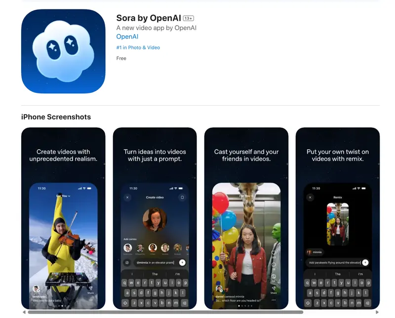 OpenAI 出手:Sora 2 模型携社交应用Sora登场,AI 视频社交要变天?
