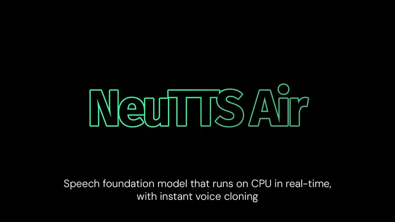 NeuTTS Air：可在本地运行的高效语音合成模型