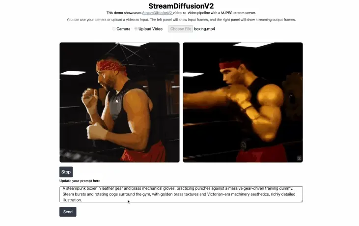 StreamDiffusionV2:支持多显卡的实时视频生成系统