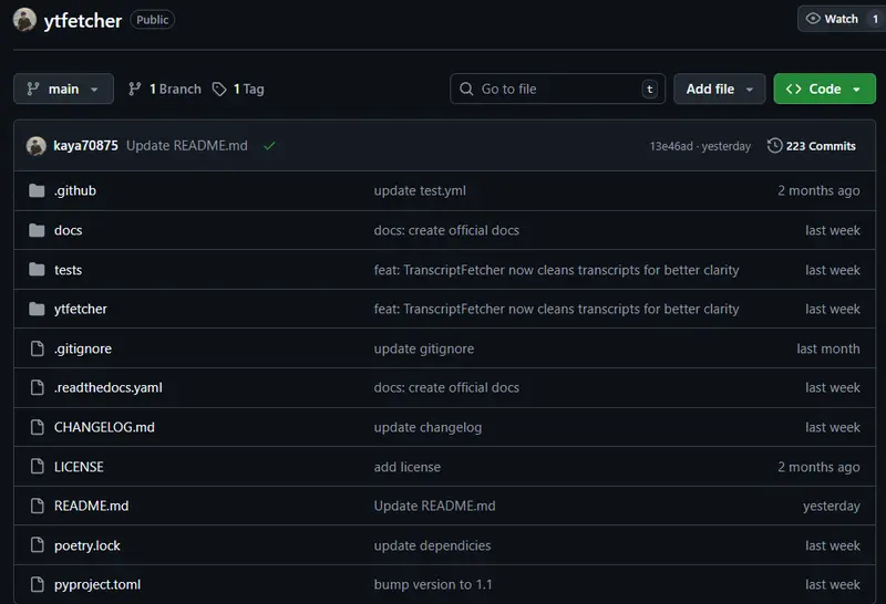 YTFetcher