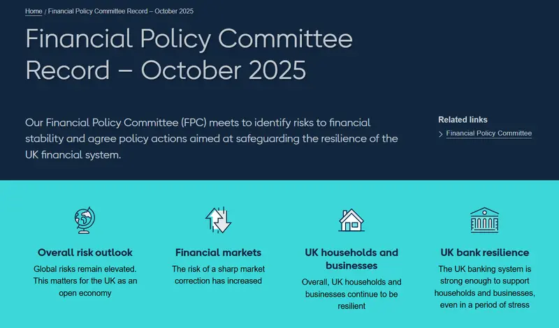 英格兰银行警告:AI推动市场集中度达50年最高,泡沫风险上升