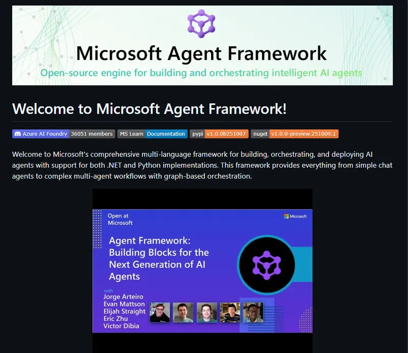 Microsoft Agent Framework