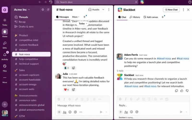 Slack 将 Slackbot 升级为 AI 助手,年底向所有用户推出