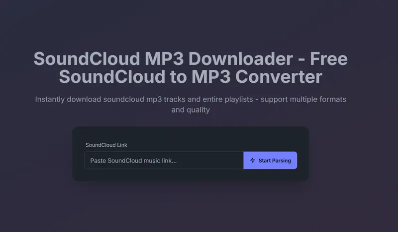 SoundCloud MP3 Downloader
