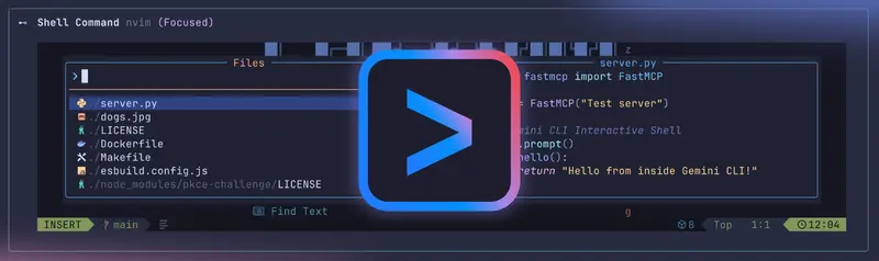 谷歌Gemini CLI 0.9.0 发布：内置交互式 Shell，支持 vim、git、top 等终端工具