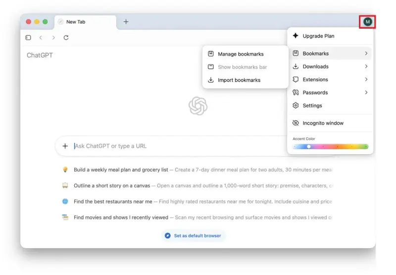OpenAI 推出 ChatGPT Atlas 浏览器:macOS 已上线,Windows 11 版即将发布