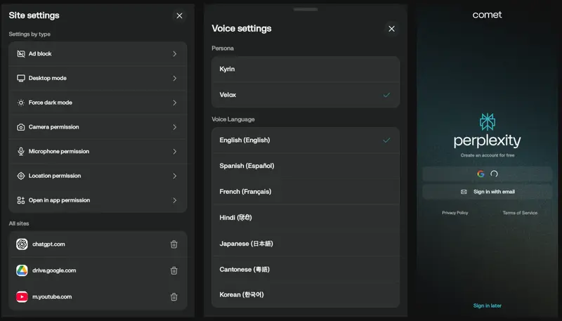 Perplexity 开始测试 Comet Android 浏览器
