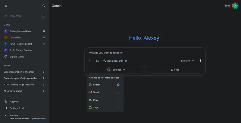 谷歌将 Gemini Deep Research 与 Workspace 数据深度集成
